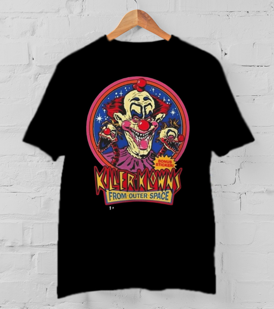 Killer Klowns From Outer Space Bonus Sticker T-Shirt