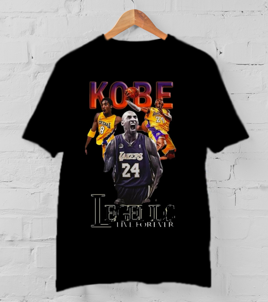 Kobe Bryant Legends Live Forever Lakers 24 Number 8 T-Shirt