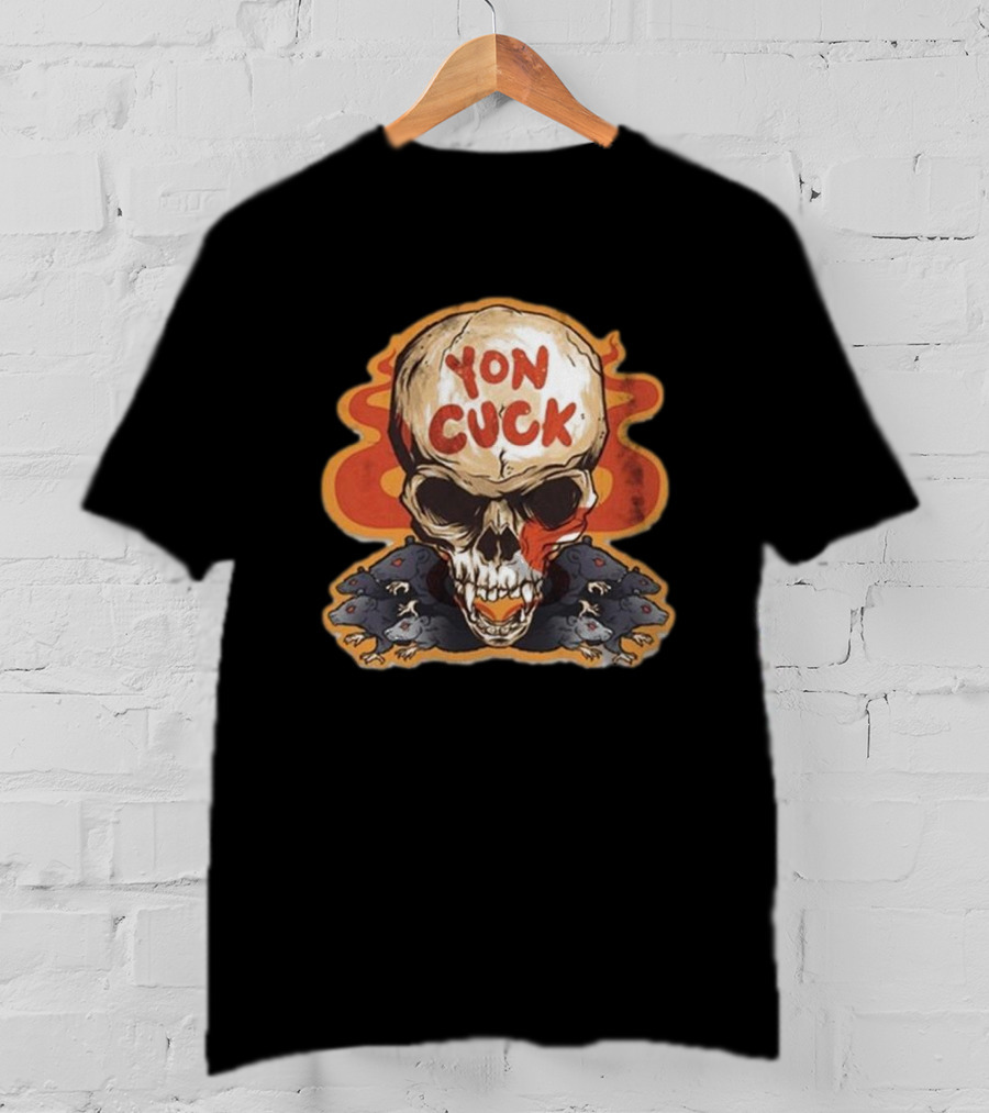 Mcelroy Yon Cuck Skull With Rats T-Shirt