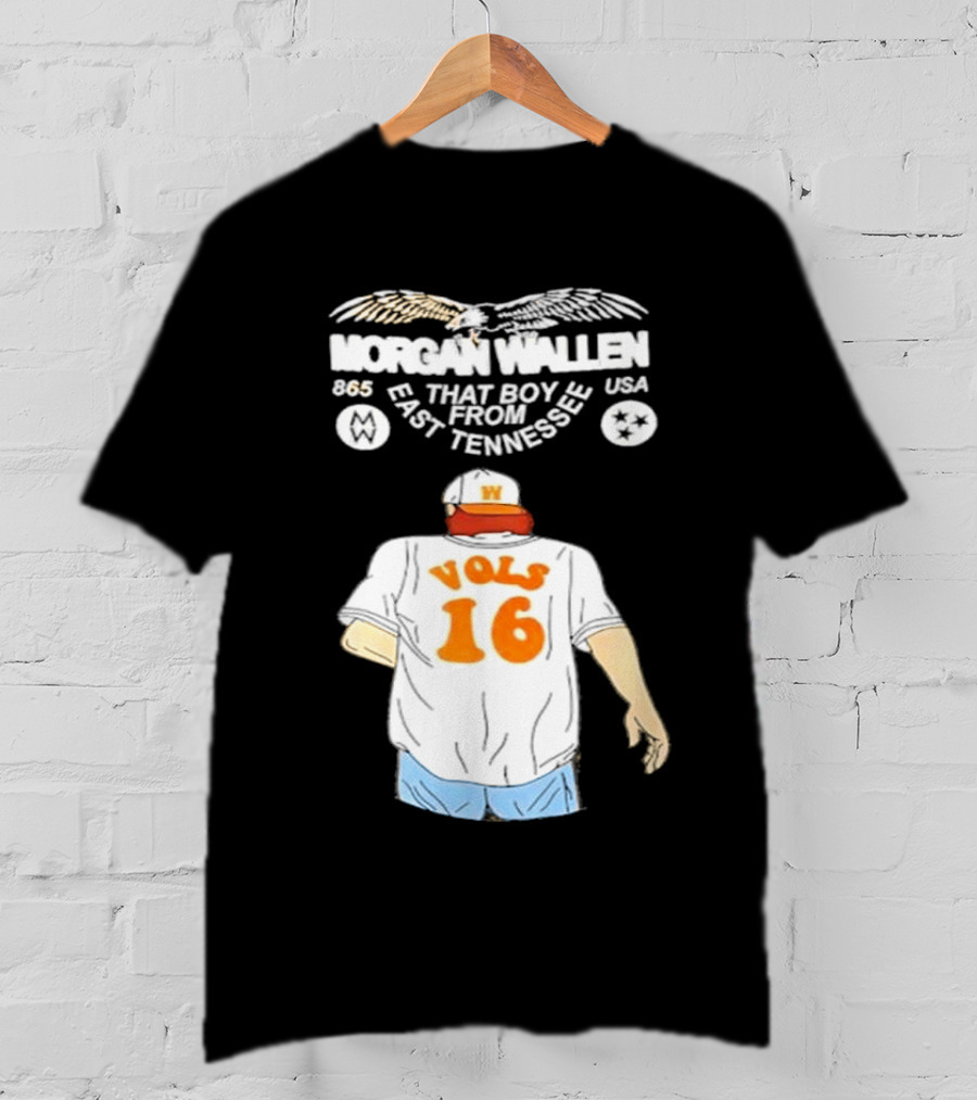 Morgan Wallen Vols 16 That Boy From East Tennessee USA 865 T-Shirt