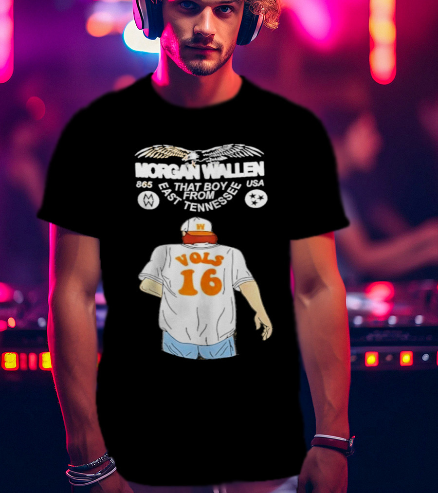 Morgan Wallen Vols 16 That Boy From East Tennessee USA 865 T-Shirt