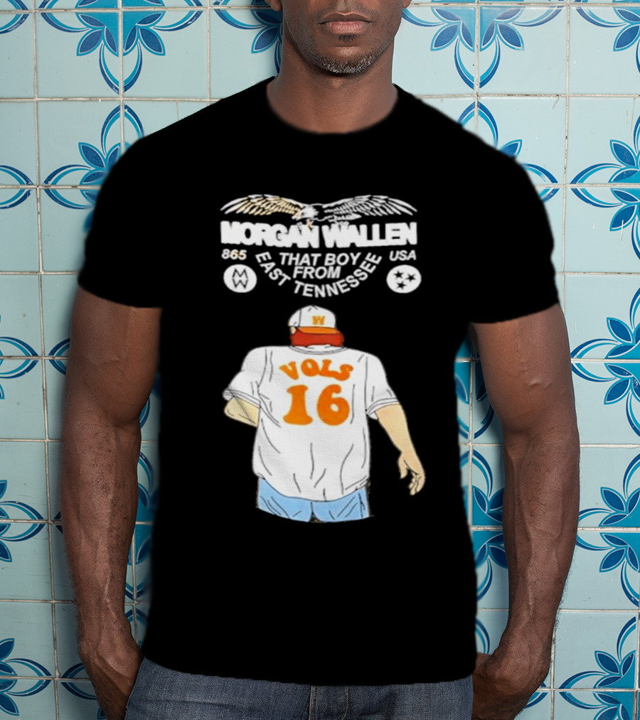 Morgan Wallen Vols 16 That Boy From East Tennessee USA 865 T-Shirt