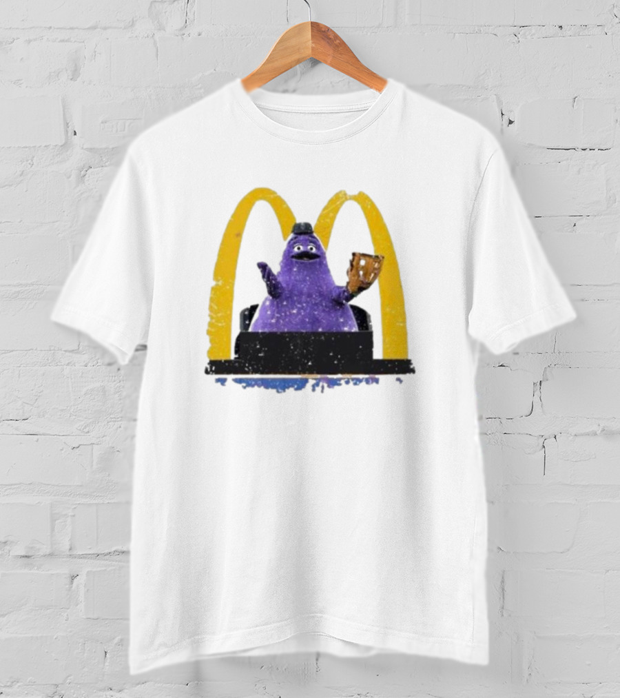 New York Mets The Grimace McDonald's Baseball Crossover T-Shirt
