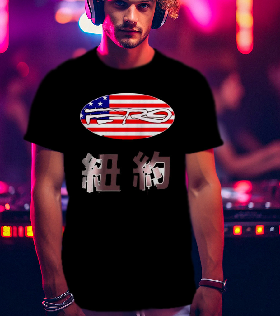 Awake NY Ferg American Flag Oval Logo T-Shirt