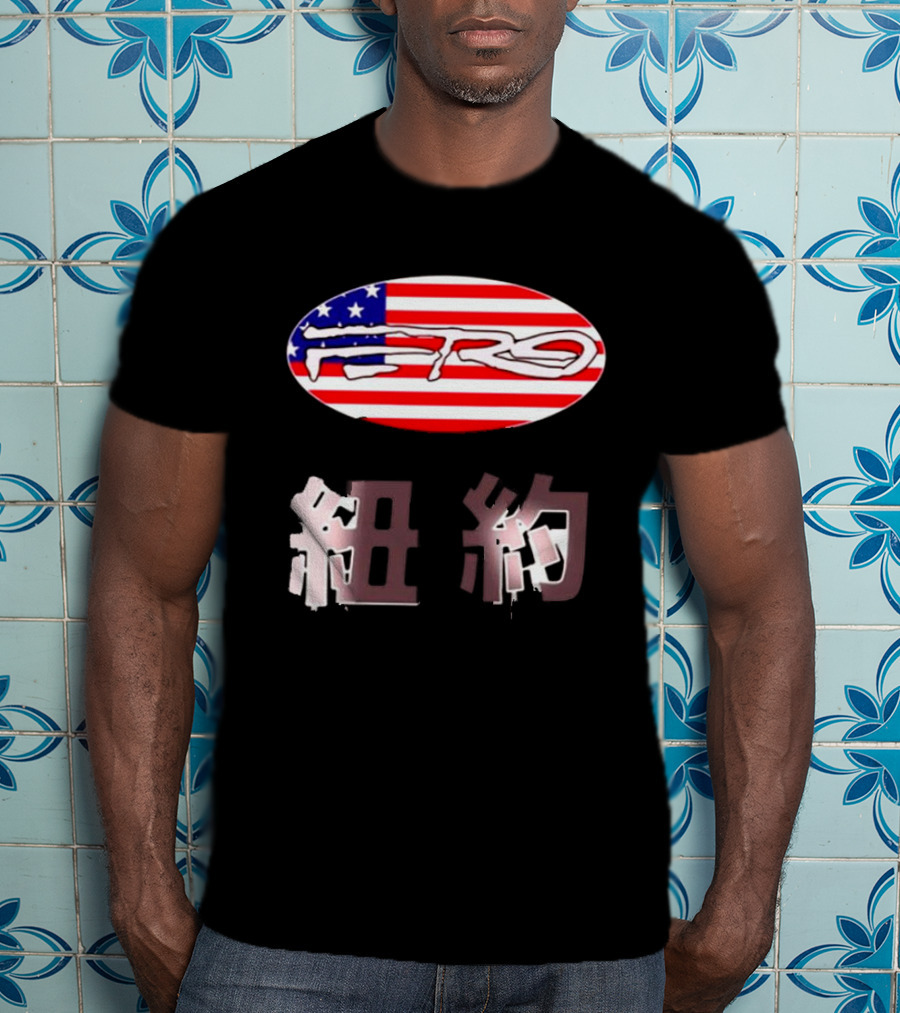 Awake NY Ferg American Flag Oval Logo T-Shirt