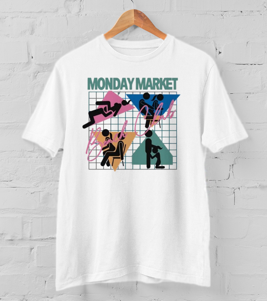 Monday Market Beach Club Geometric Leisure T-Shirt