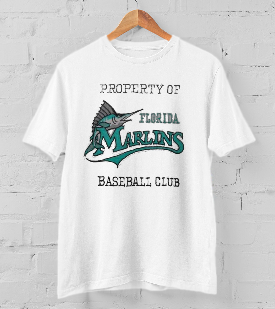 Property Of Florida Marlins Baseball Club T-Shirt