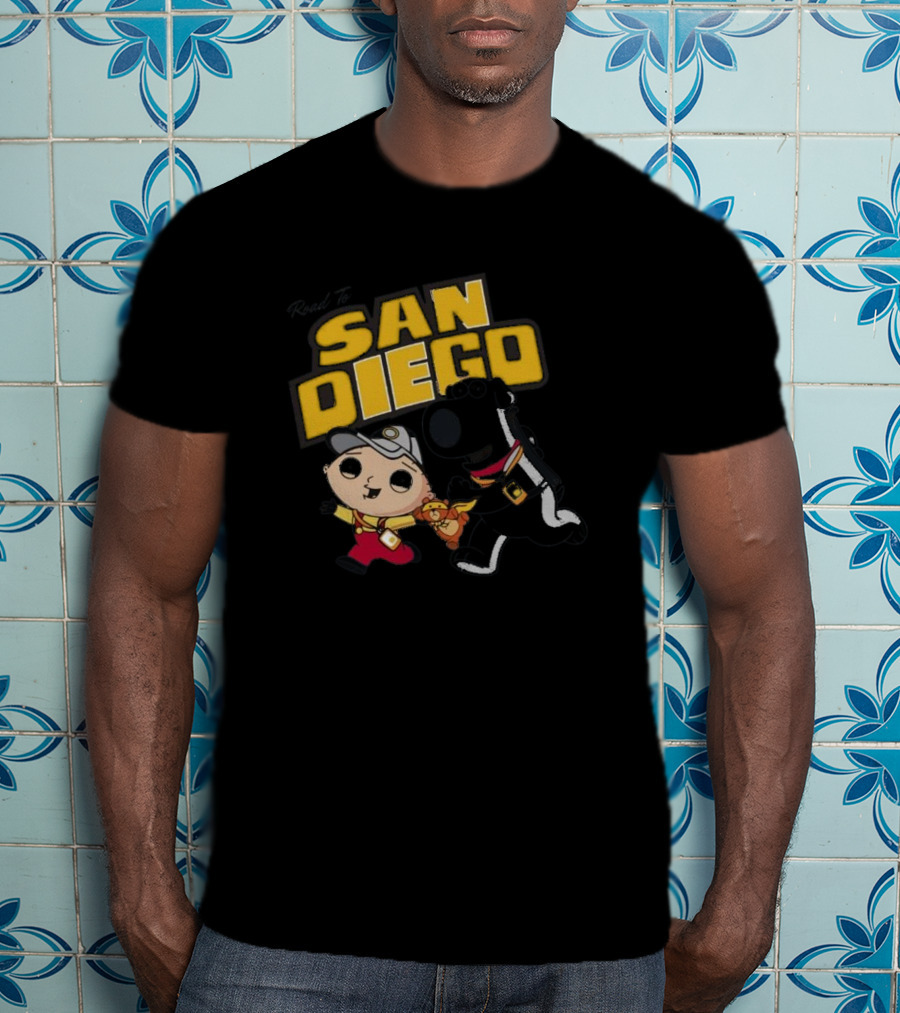 Road To San Diego Family Guy Inspired Stewie And Brian Adventure T-Shirt