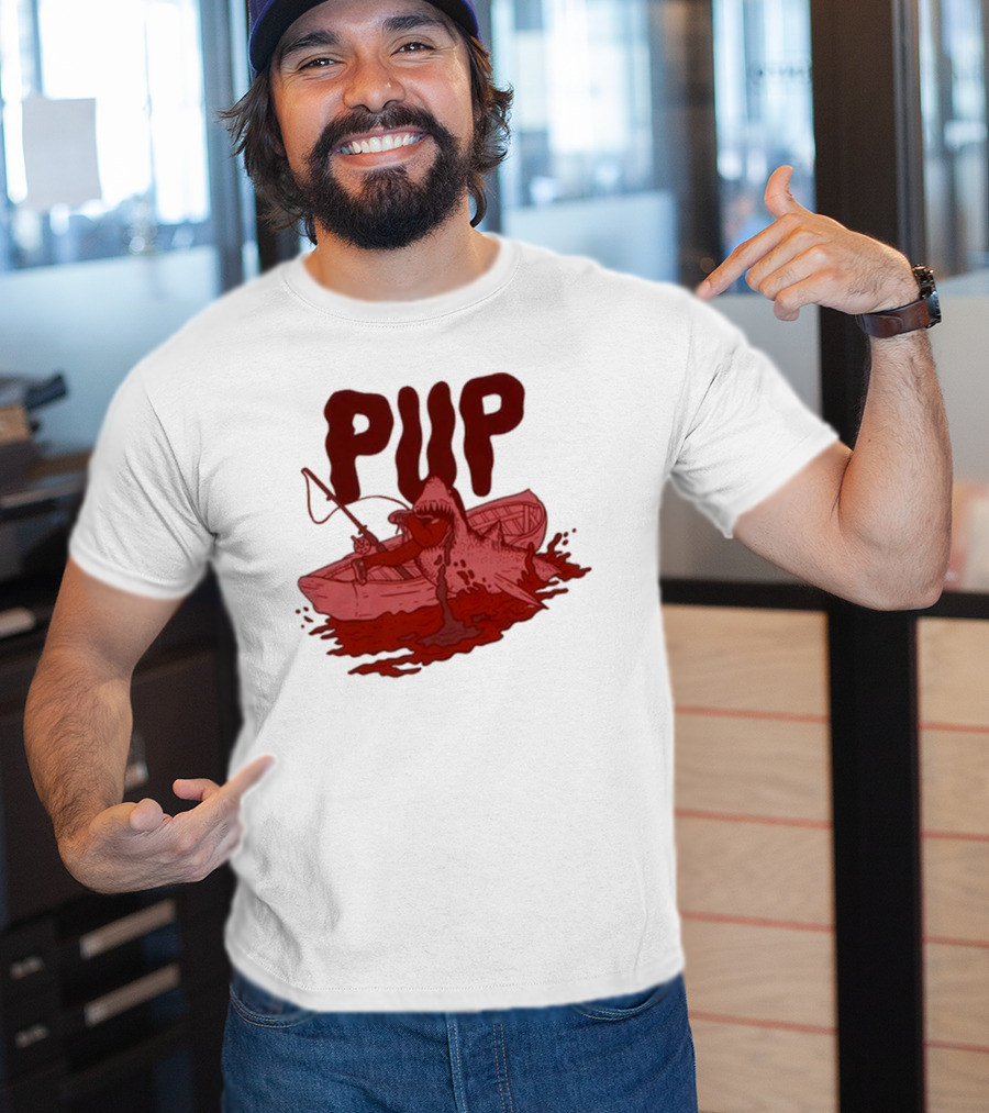 PUP Shark Attack Boat T-Shirt