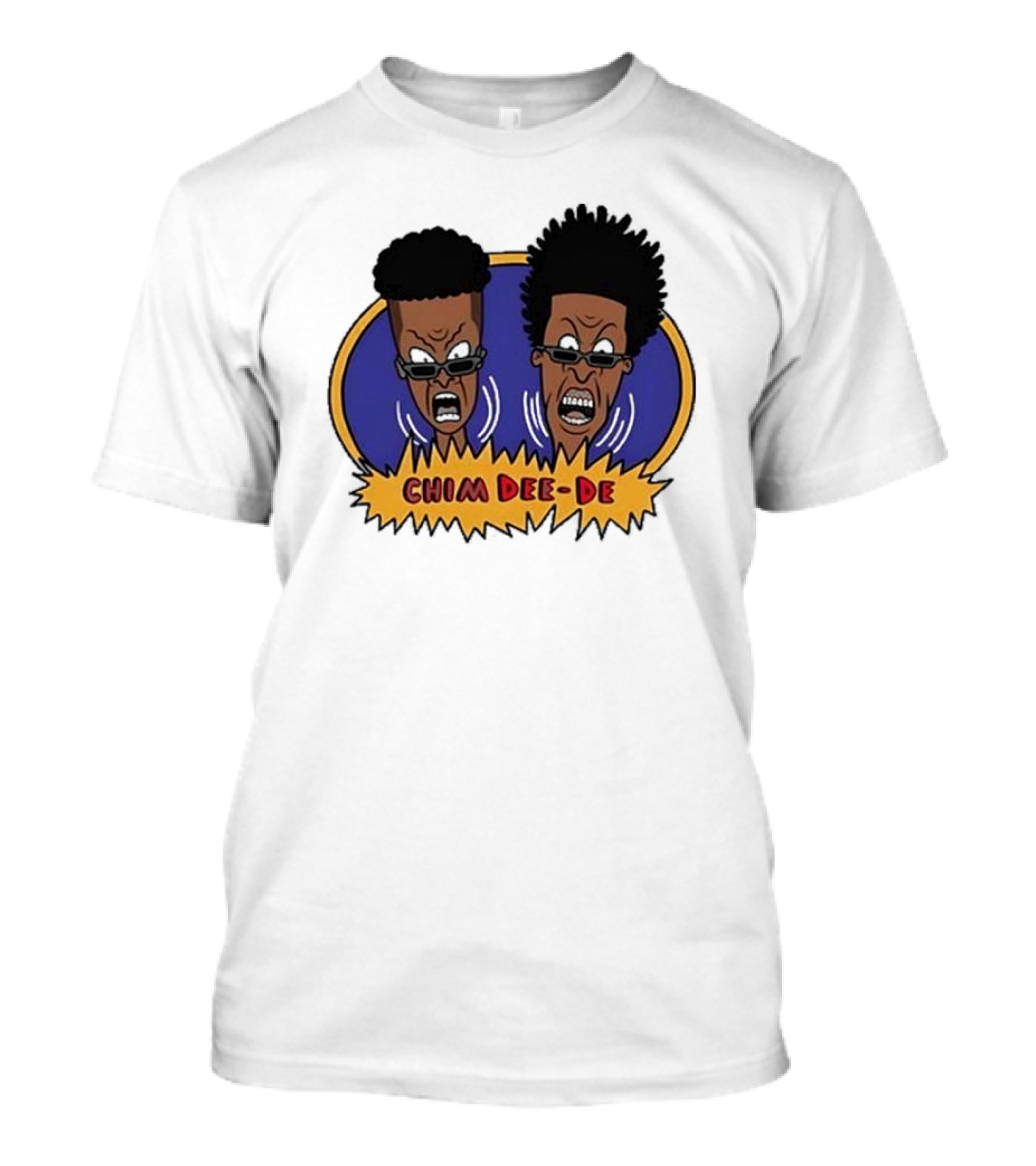 Chim Dee-De Beavis And Butt-Head Cartoon Characters With Bold Expressions T-Shirt