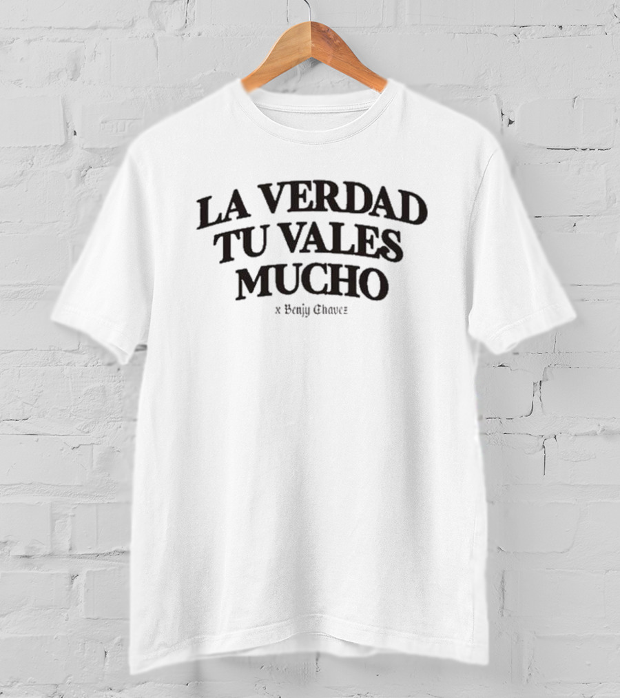 Benjy Chavez La Verdad Tu Vales Mucho Oversized Cafecito T-Shirt