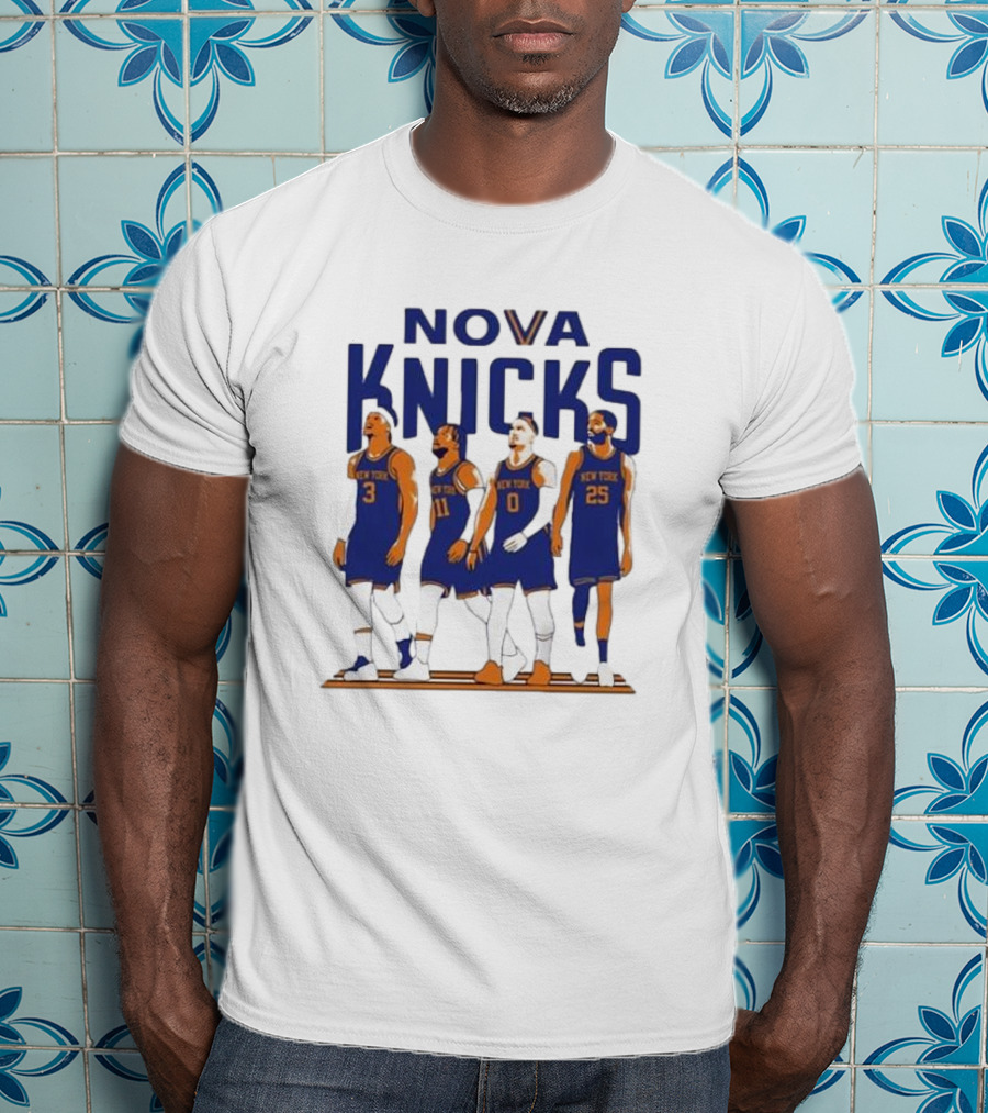Jalen Brunson Josh Hart Mikal Bridges Donte Divincenzo Nova Knicks New York Basketball T-Shirt