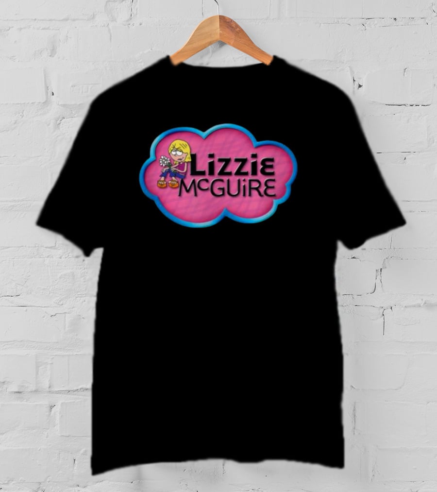 Lizzie McGuire Pink Cloud Cartoon T-Shirt