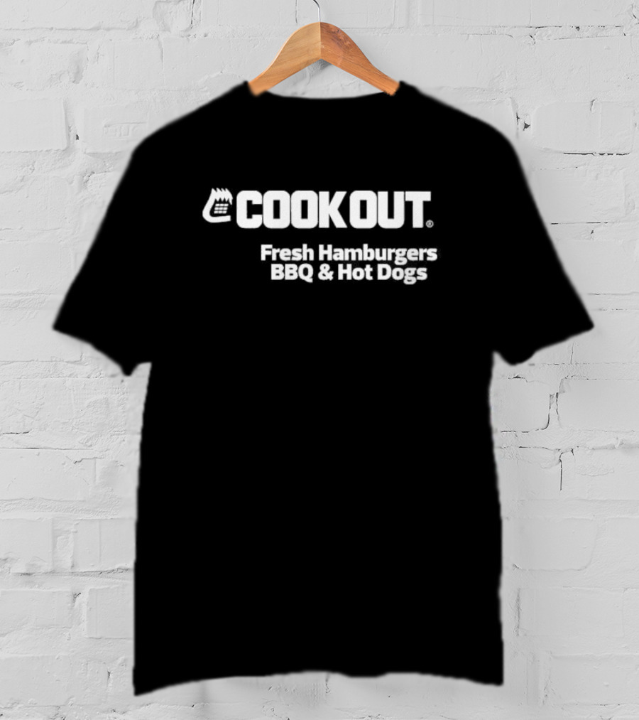 Cook Out Fresh Hamburgers BBQ And Hot Dogs T-Shirt