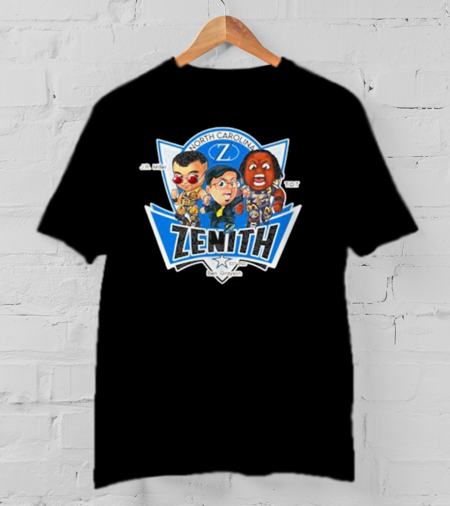 Zenith North Carolina J.R. Miller T.D.T Cartoon By Ben Grayson T-Shirt