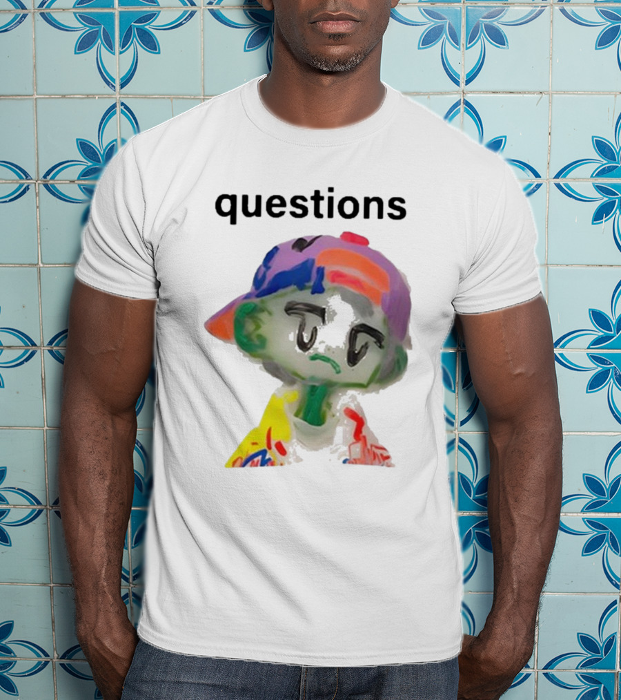 Kikillopieces Colorful Character Questions T-Shirt