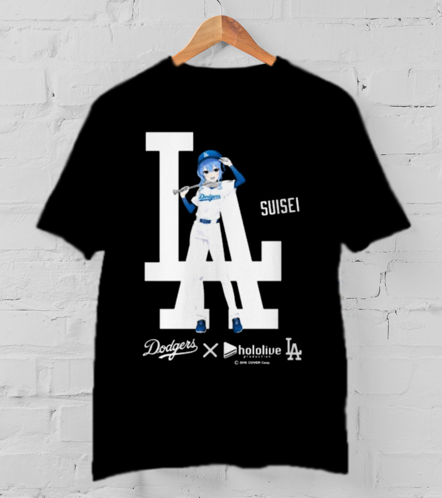 Dodgers X Hololive Suisei LA Collaboration T-Shirt