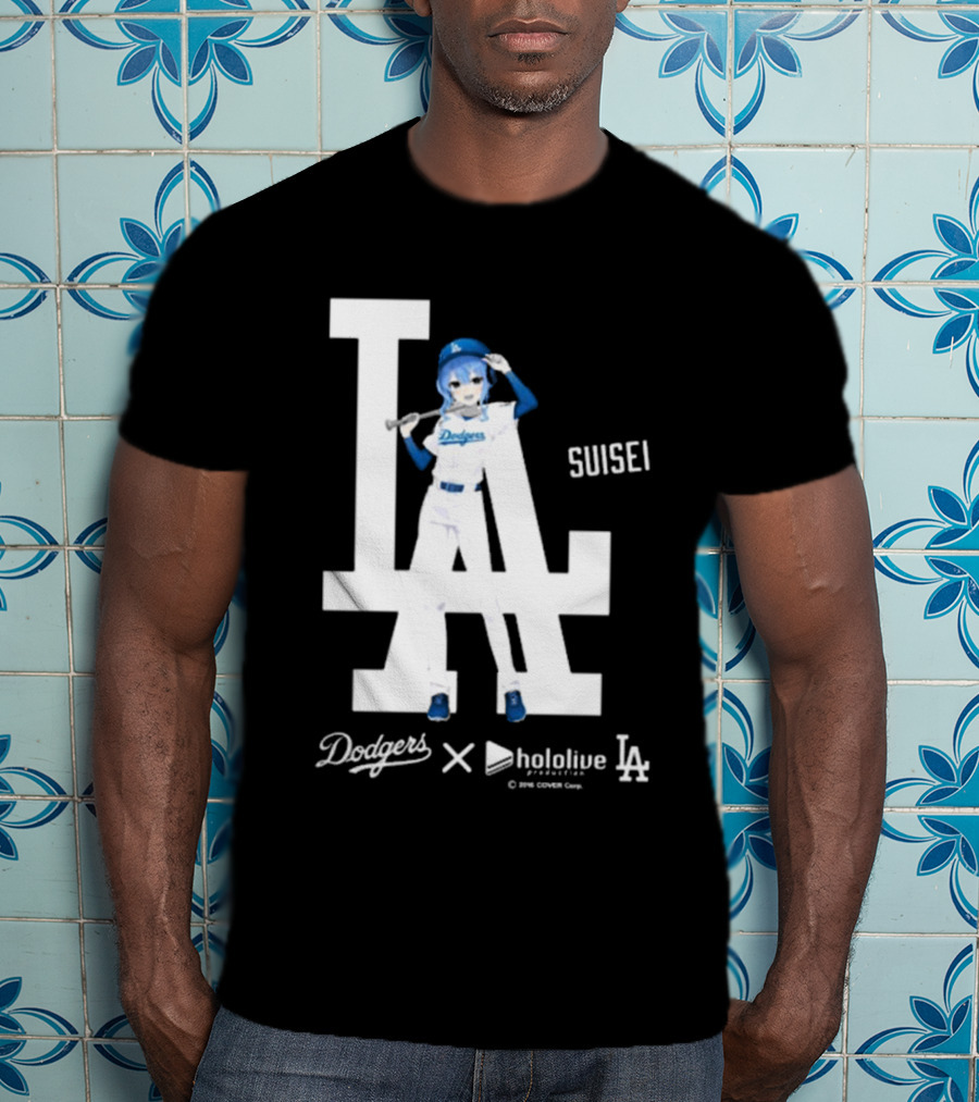 Dodgers X Hololive Suisei LA Collaboration T-Shirt