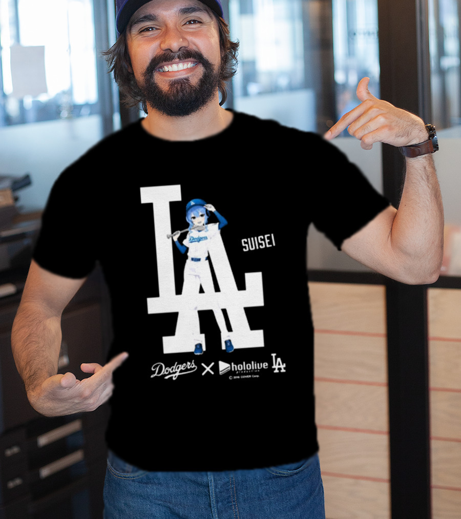 Dodgers X Hololive Suisei LA Collaboration T-Shirt