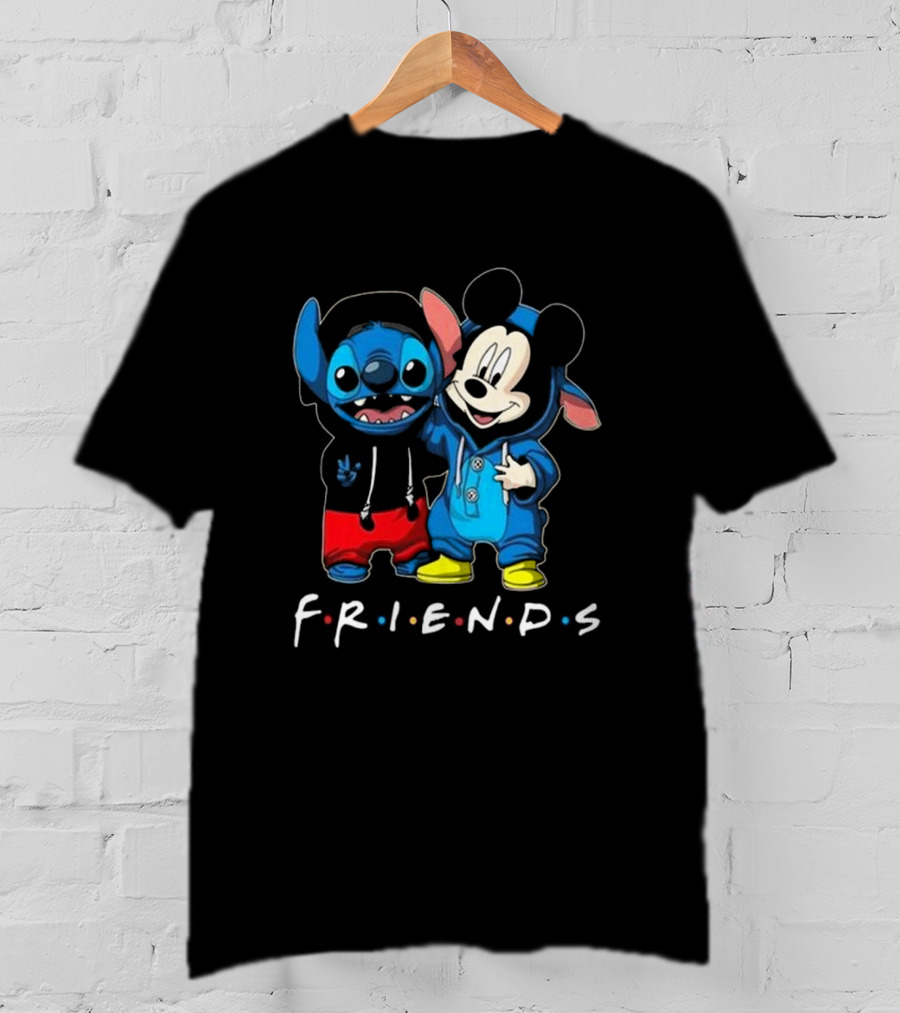 Stitch And Mickey Mouse Disney Friends Best Friends For Life T-Shirt