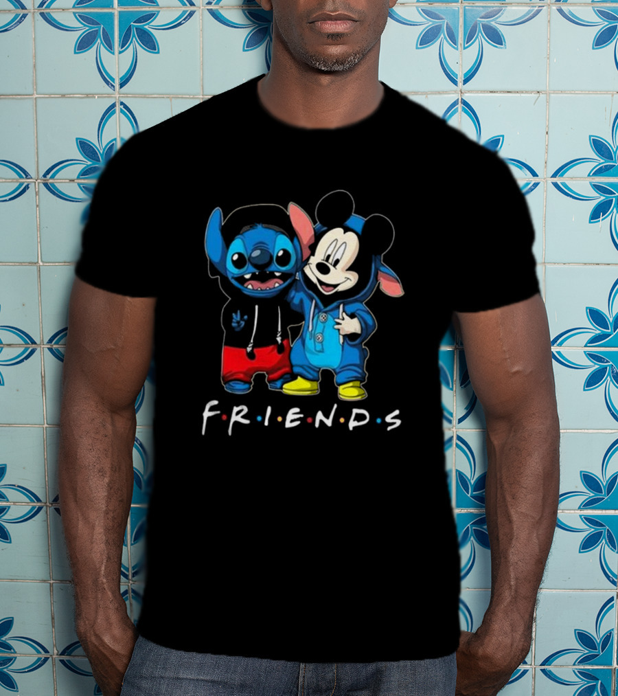 Stitch And Mickey Mouse Disney Friends Best Friends For Life T-Shirt