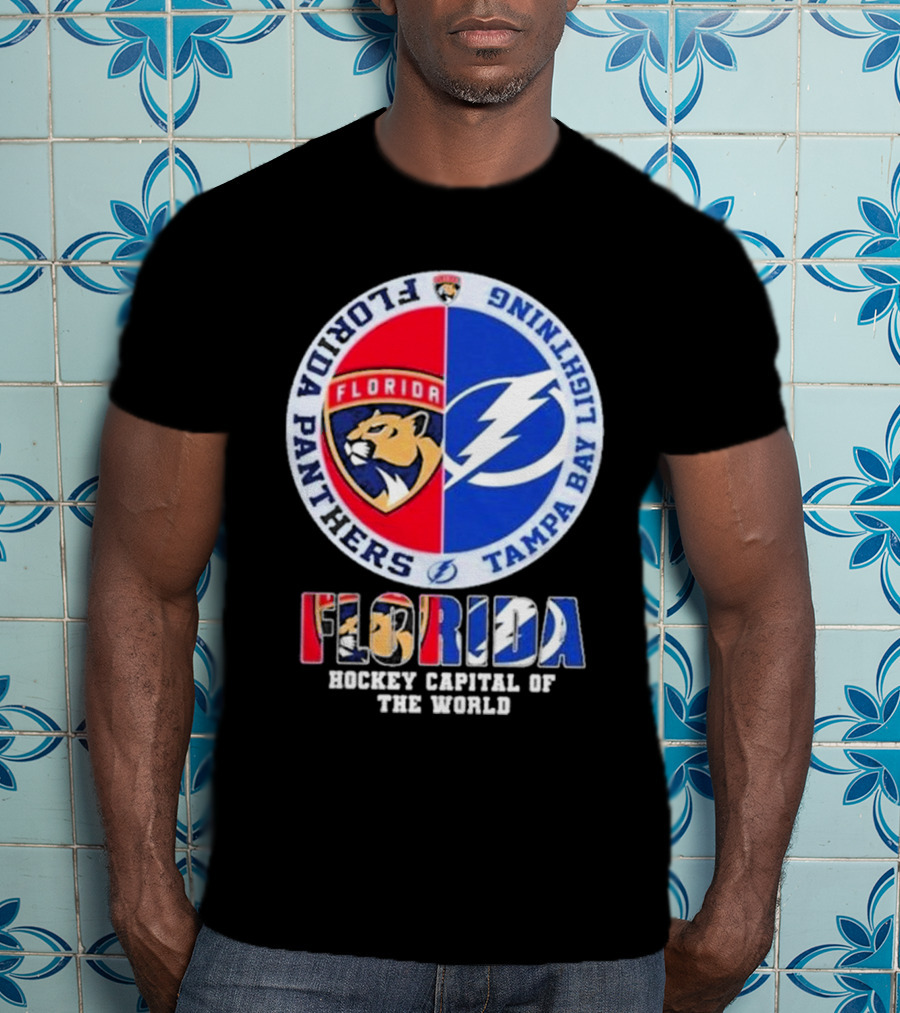 Florida Panthers Tampa Bay Lightning Florida Hockey Capital Of The World T-Shirt