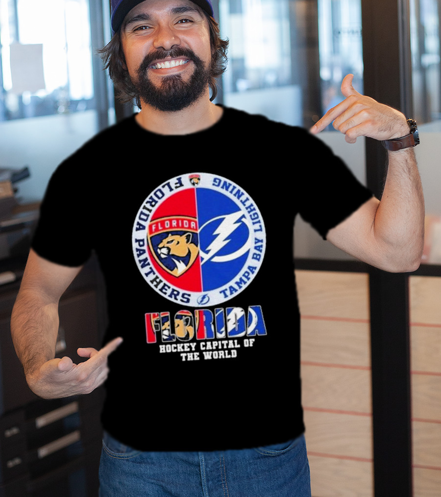 Florida Panthers Tampa Bay Lightning Florida Hockey Capital Of The World T-Shirt