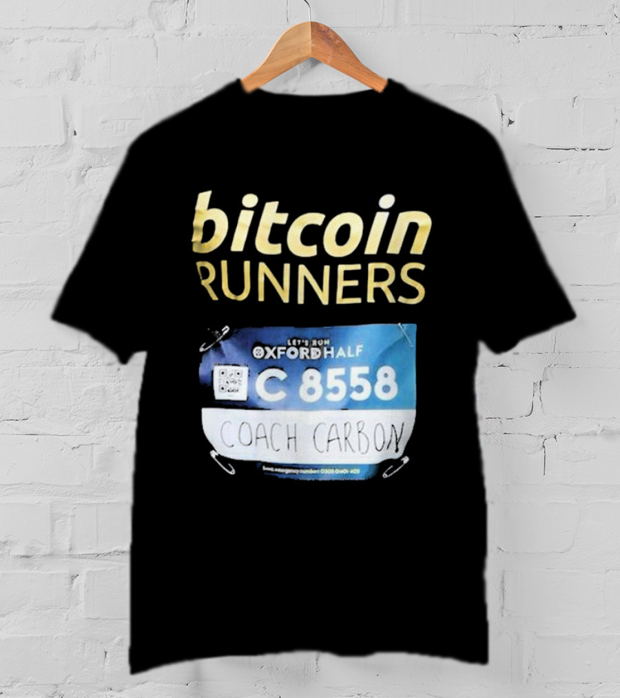 Bitcoin Runners Oxford Half C 8558 Coach Carbon T-Shirt