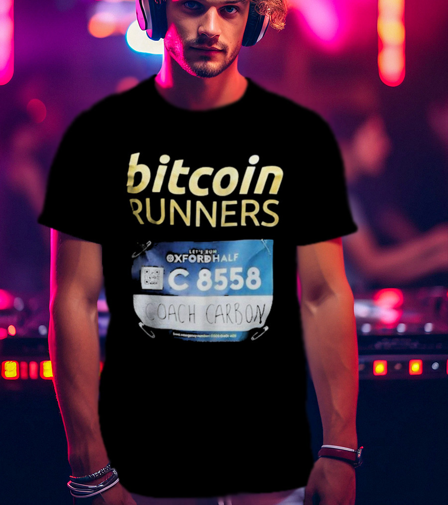 Bitcoin Runners Oxford Half C 8558 Coach Carbon T-Shirt