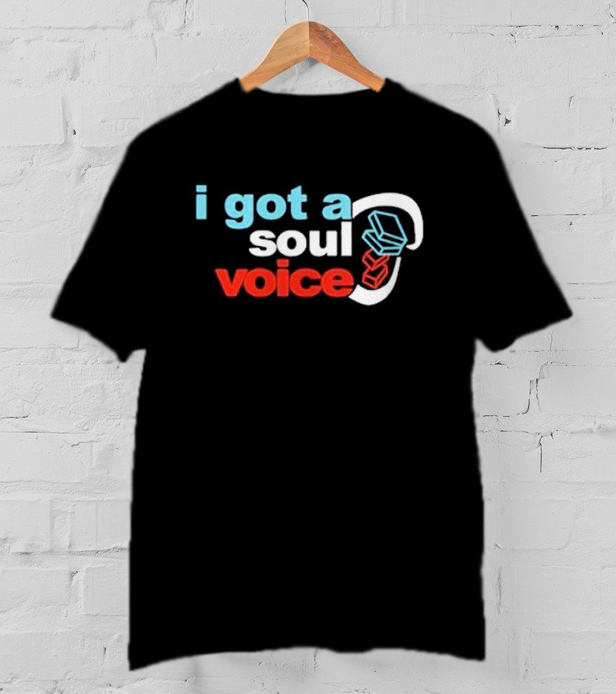 I Got A Soul Voice Cube Headset Red Blue White T-Shirt