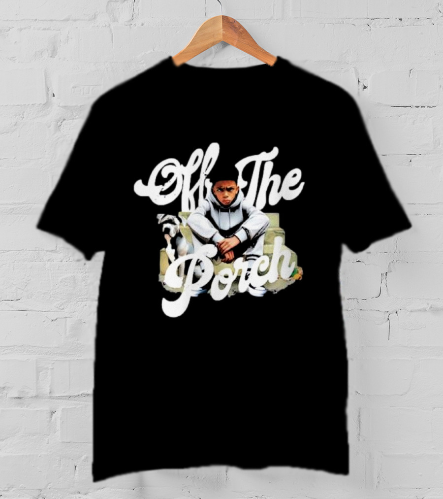 Off The Porch Hoodie Dog Boy Sitting T-Shirt
