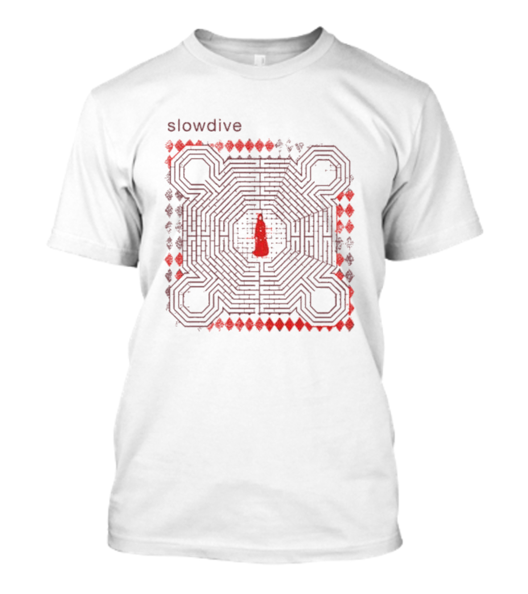 Slowdive Everything Is Alive Labyrinth Ecru T-Shirt