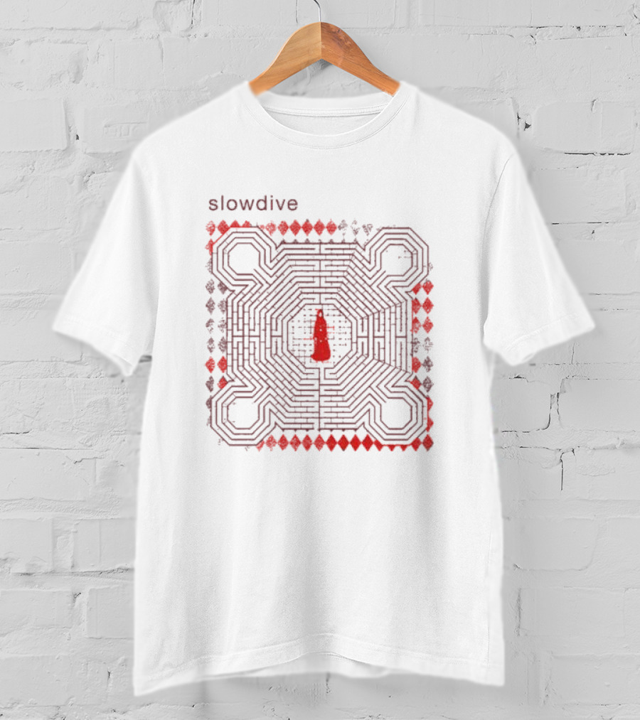 Slowdive Everything Is Alive Labyrinth Ecru T-Shirt