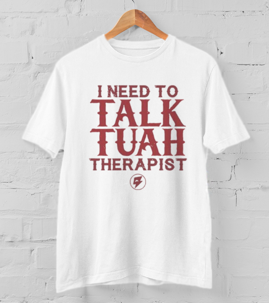 I Need To Talk Tuah Therapist Bolt T-Shirt