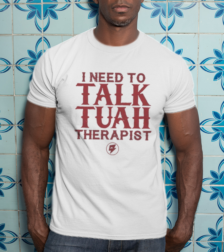I Need To Talk Tuah Therapist Bolt T-Shirt