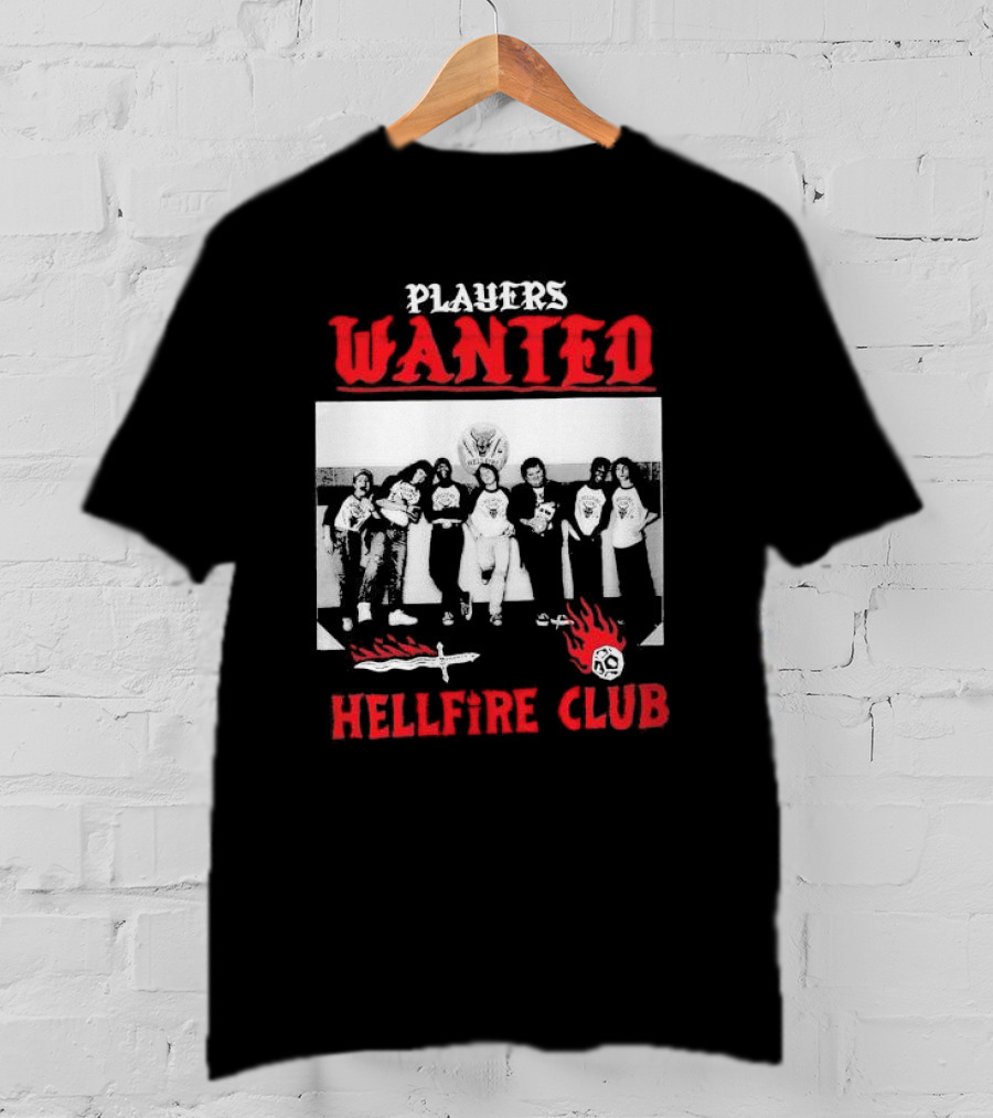 Players Wanted Hellfire Club Stranger Things Iconic Group Photo T-Shirt