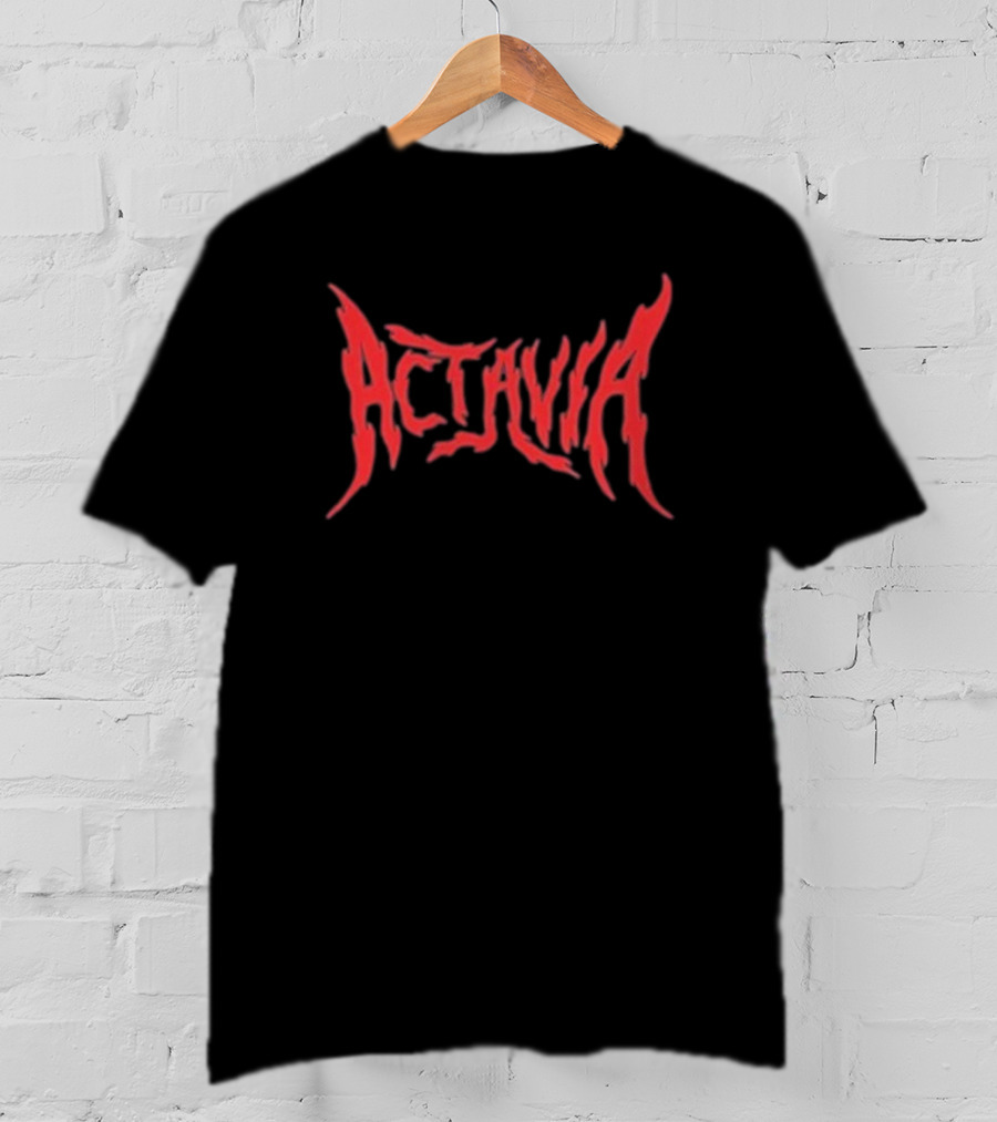Actavia Red Gothic Style Metal T-Shirt