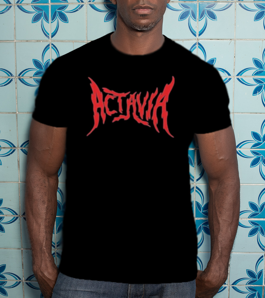 Actavia Red Gothic Style Metal T-Shirt