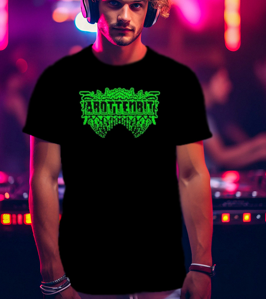 Arottenbit Acid Green Pixel T-Shirt