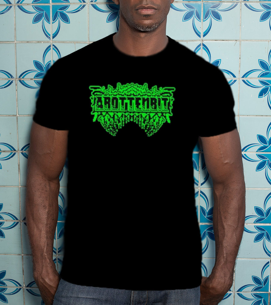 Arottenbit Acid Green Pixel T-Shirt