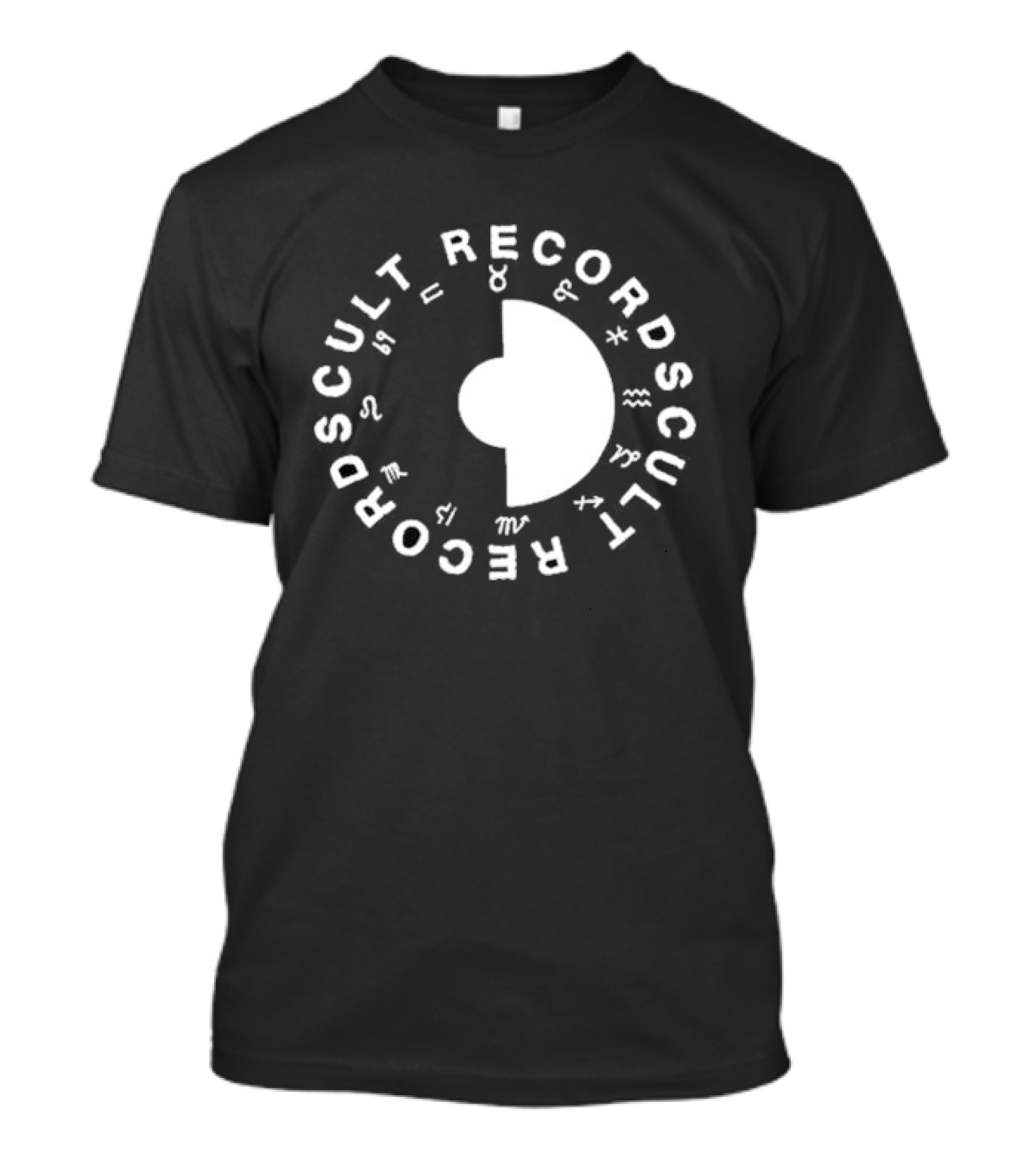 Cult Records Unif Believing Astrology Symbols Circle T-Shirt
