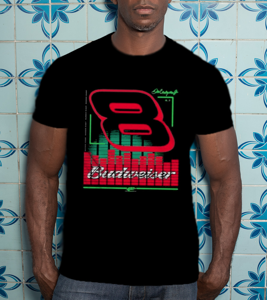 Dale Earnhardt Jr 8 Budweiser Racing Graphics T-Shirt