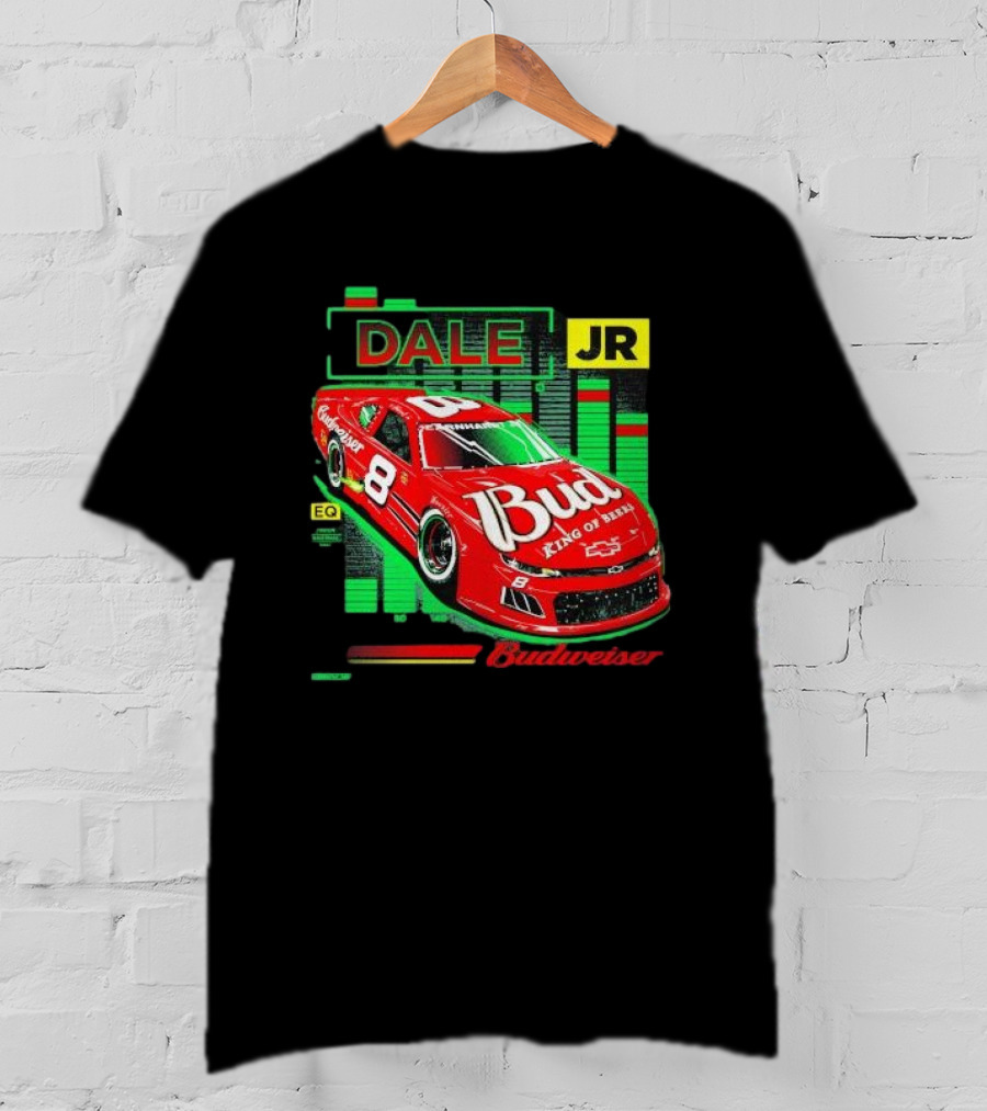 Dale Jr 8 Bud King Of Beers Budweiser Racing Car T-Shirt