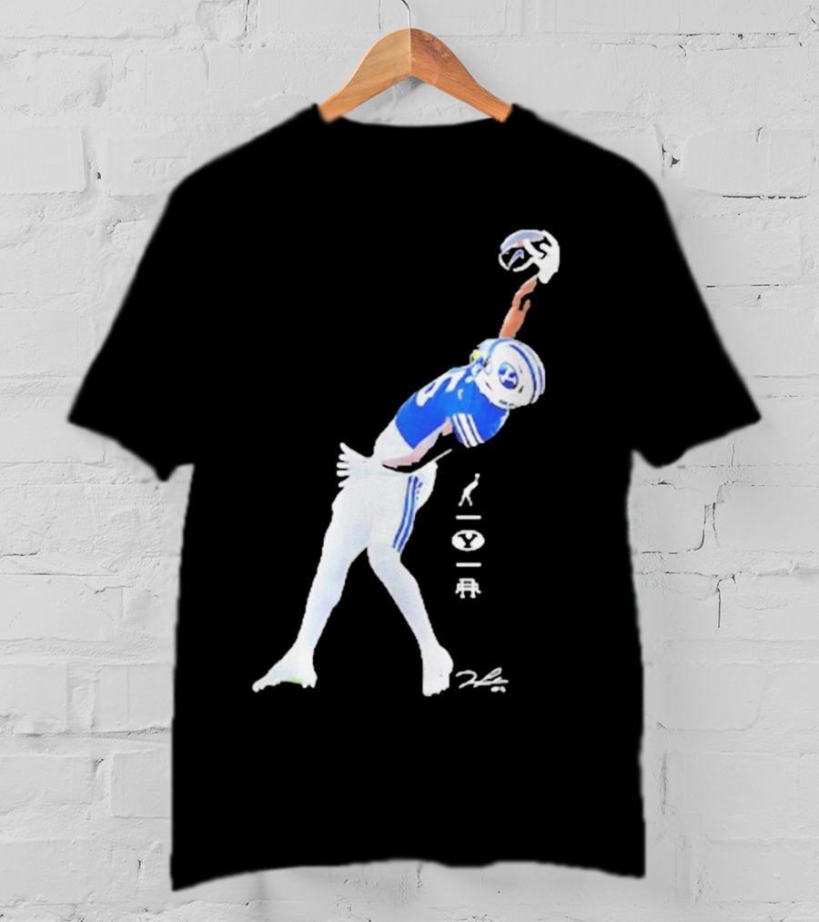 Darius Lassiter BYU Cougars Football Leaping Catch Highlight T-Shirt