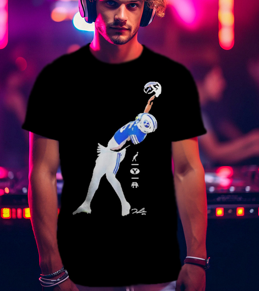 Darius Lassiter BYU Cougars Football Leaping Catch Highlight T-Shirt