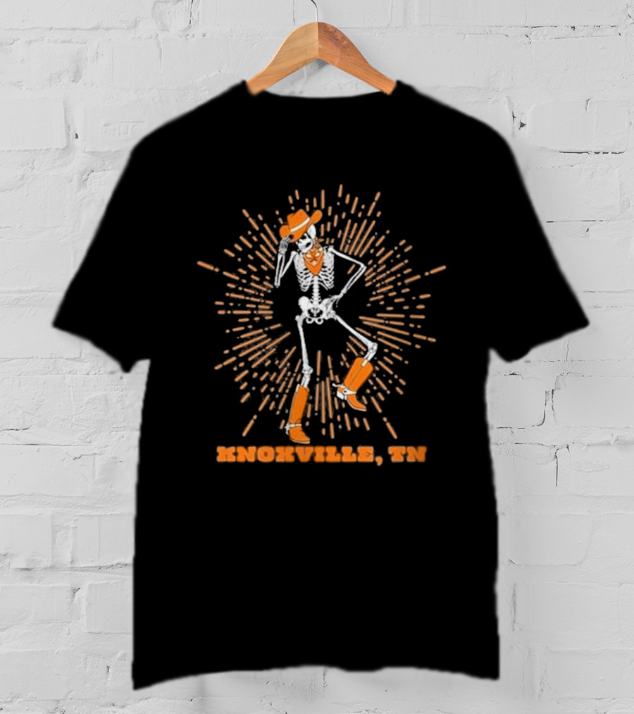 Knoxville TN Skeleton Cowboy Burst T-Shirt