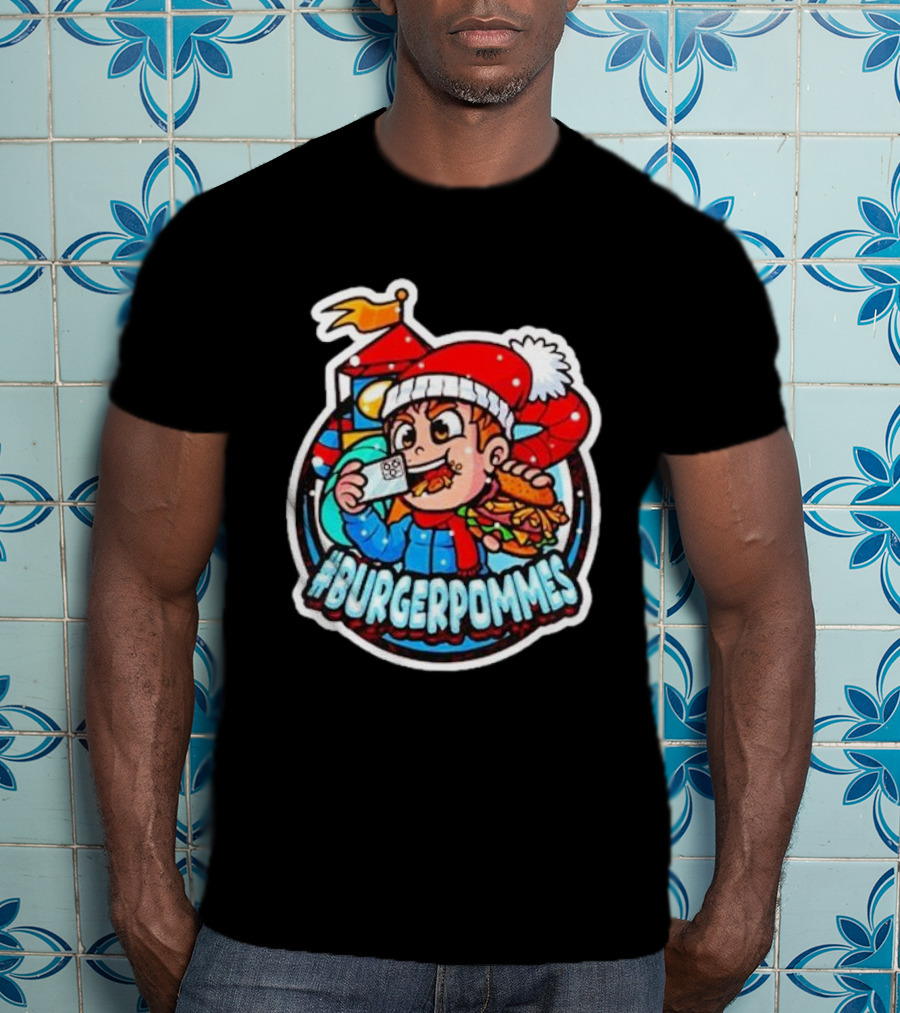 Burgerpommes Lukasbs Christmas T-Shirt