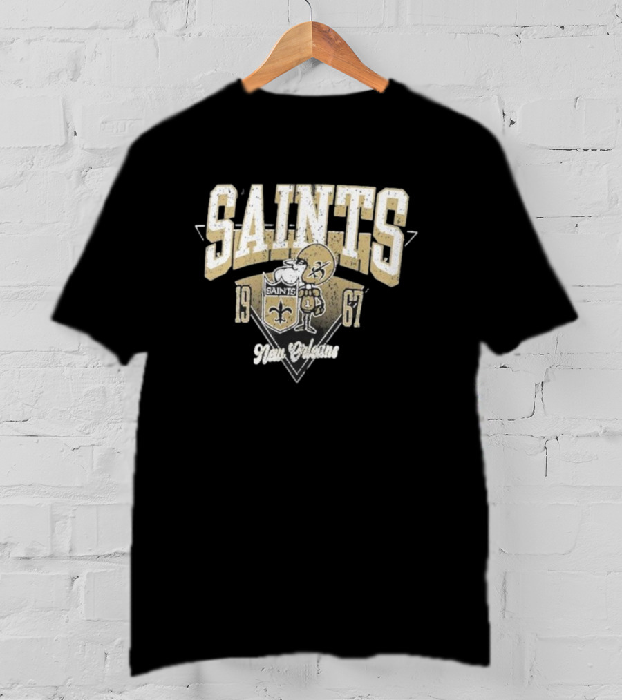 New Orleans Saints 1967 Vintage Fanatics Never Over T-Shirt