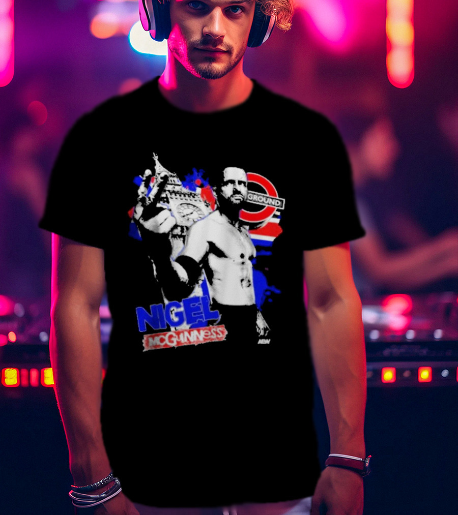 Nigel McGuinness AEW From The Underground London T-Shirt