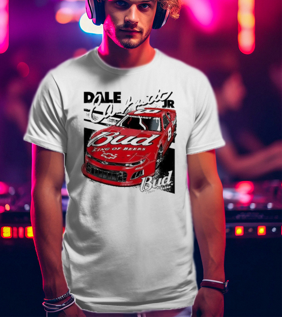 Dale Earnhardt Jr. Bud King Of Beers Chevrolet 9 Racing Car T-Shirt